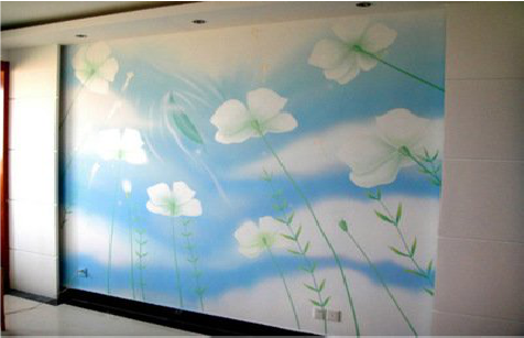 遂宁画墙绘怎么画好白云的蓬松感？