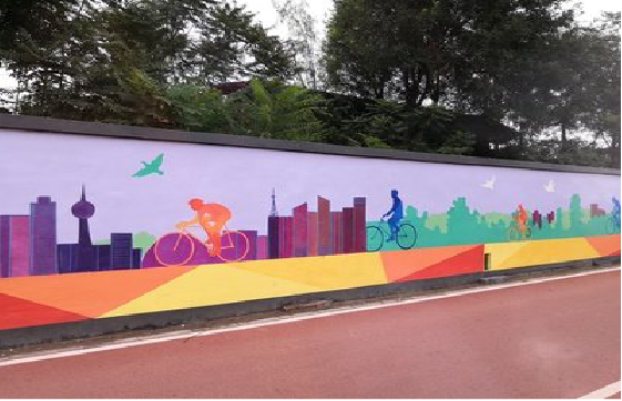 遂宁墙体彩绘-围墙