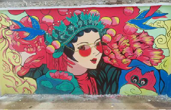 遂宁墙体彩绘-网红墙