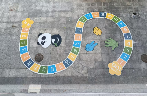 遂宁地面游戏彩绘