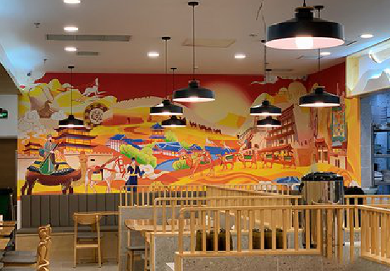 遂宁商业空间彩绘介绍。