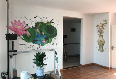 遂宁墙体彩绘相比墙纸的优势。