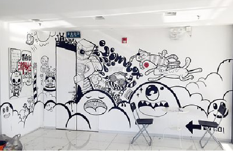 遂宁手绘墙并非传统涂鸦。